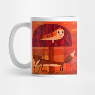 Fox and Owl Mug